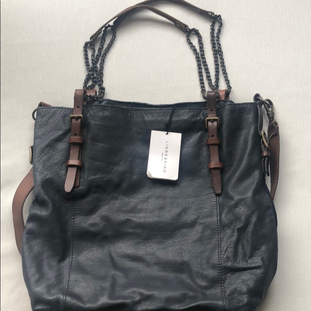 Liebeskind Navy leather tote